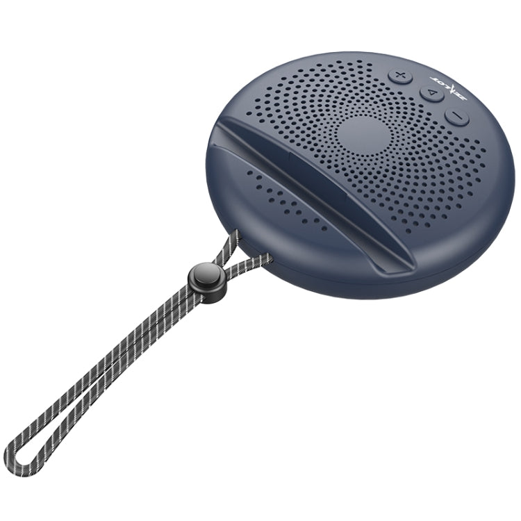 ZEALOT S24 Portable Stereo Bluetooth Speaker with Lanyard & Mobile Card Slot Holder, Supports Hands-free Call & TF Card (Dark Blue) - Desktop Speaker by ZEALOT | Online Shopping South Africa | PMC Jewellery | Buy Now Pay Later Mobicred