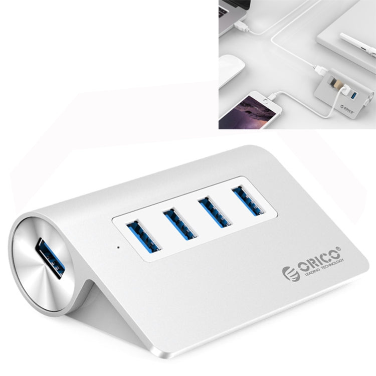 ORICO M3H4-V1 Aluminum Alloy 4 USB 3.0 Ports HUB - USB HUB by ORICO | Online Shopping South Africa | PMC Jewellery | Buy Now Pay Later Mobicred