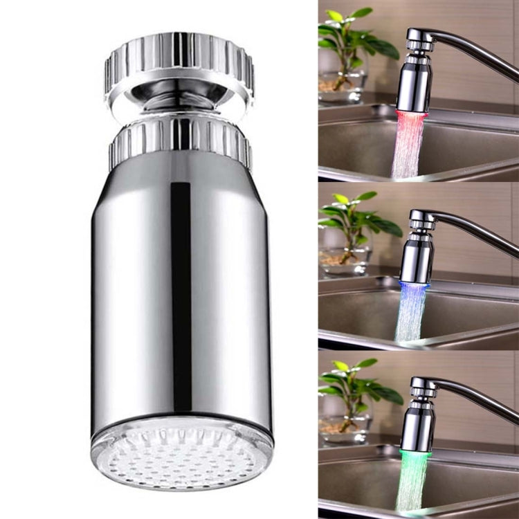 SDF2-B13 1 LED Temperature Sensor RGB LED Faucet Light Water Glow Shower, Size: 78 x 30mm, Interface: 22mm (Silver) - Shower Head by PMC Jewellery | Online Shopping South Africa | PMC Jewellery | Buy Now Pay Later Mobicred