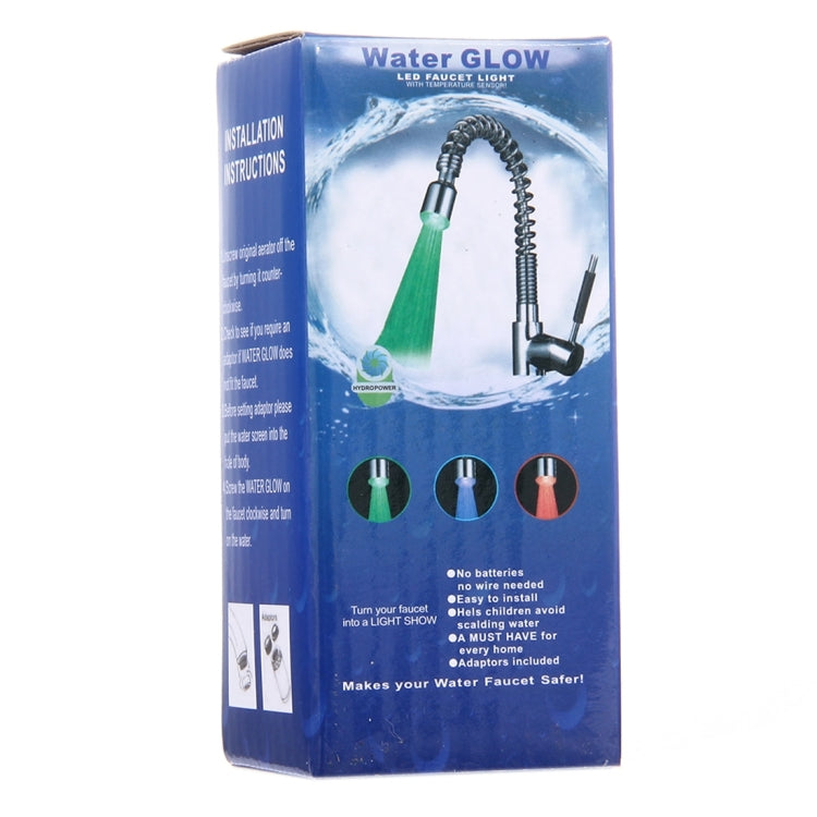 SDF2-B13 1 LED Temperature Sensor RGB LED Faucet Light Water Glow Shower, Size: 78 x 30mm, Interface: 22mm (Silver) - Shower Head by PMC TechLife | Online Shopping South Africa | PMC TechLife | Buy Now Pay Later Mobicred