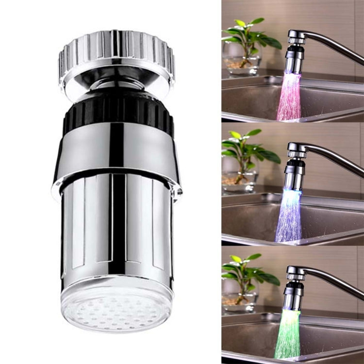 SDF-B6 1 LED ABS Temperature Sensor 3-color LED Faucet Light Water Glow Shower, Size: 58 x 24mm, Interface: 22mm (Silver) - Shower Head by PMC TechLife | Online Shopping South Africa | PMC TechLife | Buy Now Pay Later Mobicred