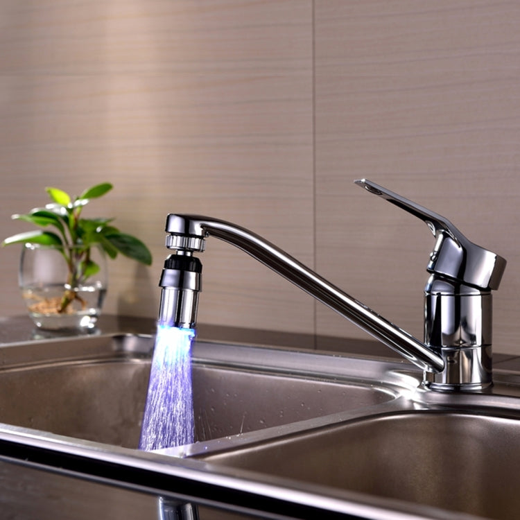 SDF-B6 1 LED ABS Temperature Sensor 3-color LED Faucet Light Water Glow Shower, Size: 58 x 24mm, Interface: 22mm (Silver) - Shower Head by PMC TechLife | Online Shopping South Africa | PMC TechLife | Buy Now Pay Later Mobicred