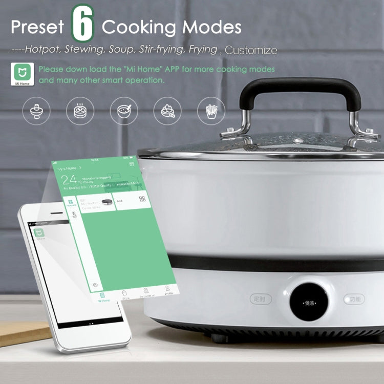Original Xiaomi Mijia 2100W OLED Screen Induction Cooker 2 NFC Connection App Control, US Plug - free shipping - PMC TechLife - Order now!