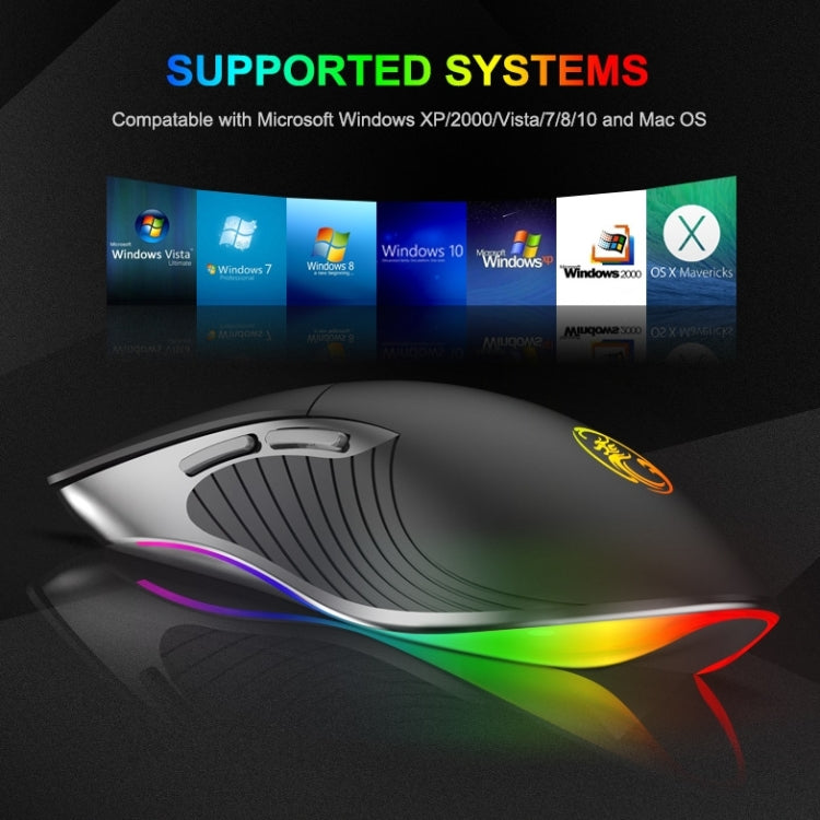 iMICE X6 Wired Mouse  6-button Colorful RGB Gaming Mouse(Black) - free shipping - PMC Jewellery - Order now!
