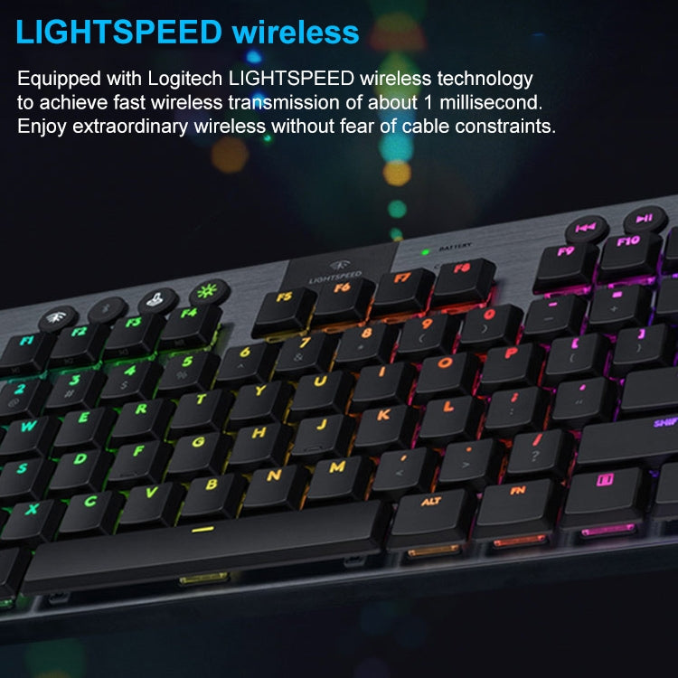 Logitech G913 TKL Wireless RGB Mechanical Gaming Keyboard, Tea Shaft (GL-Tactile)(Black) - free shipping - PMC TechLife - Order now!