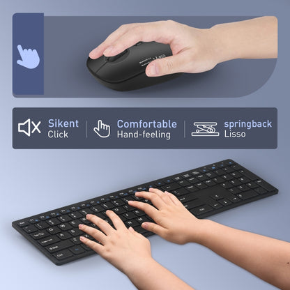 MKESPN 8022 2.4G Scissor Foot Ultra-thin Wireless Keyboard + Mouse Set - Wireless Keyboard by MKESPN | Online Shopping South Africa | PMC Jewellery | Buy Now Pay Later Mobicred