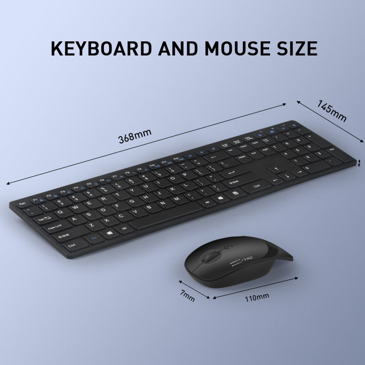 MKESPN 8022 2.4G Scissor Foot Ultra-thin Wireless Keyboard + Mouse Set - Wireless Keyboard by MKESPN | Online Shopping South Africa | PMC Jewellery | Buy Now Pay Later Mobicred