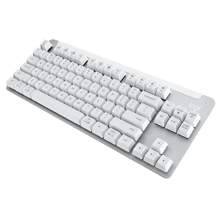 Logitech K855 Wireless Bluetooth Dual Mode Silent Mechanical Keyboard (White) - Wireless Keyboard by Logitech | Online Shopping South Africa | PMC Jewellery | Buy Now Pay Later Mobicred