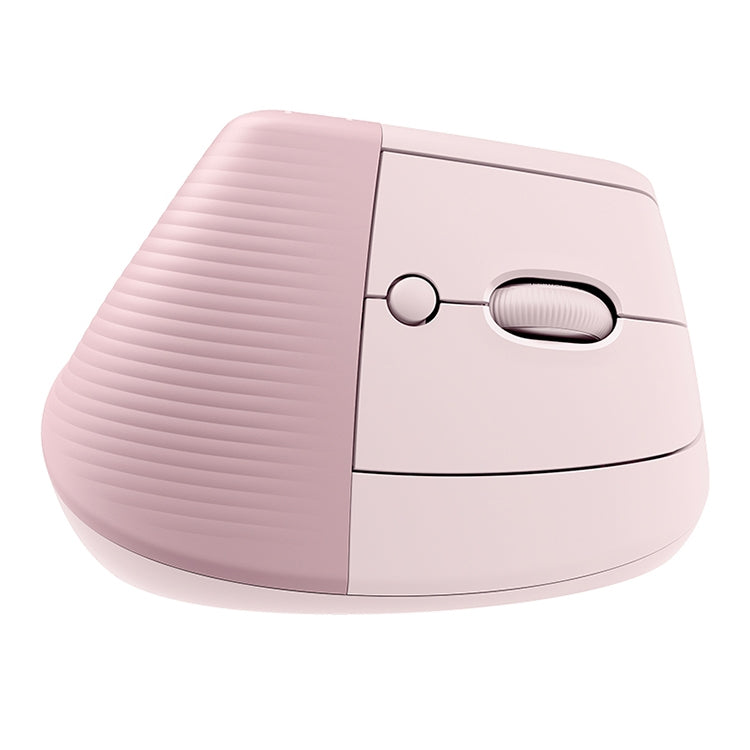 Logitech Lift Vertical 1000DPI 2.4GHz Ergonomic Wireless Bluetooth Dual Mode Mouse (Pink) - Wireless Mice by Logitech | Online Shopping South Africa | PMC Jewellery | Buy Now Pay Later Mobicred