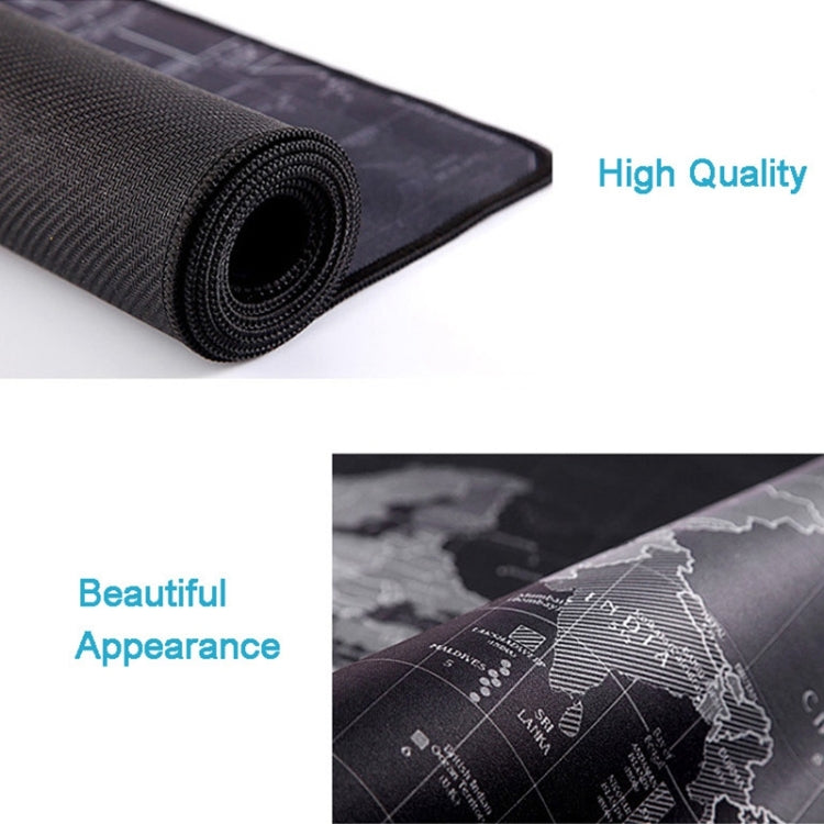 Extended Large Anti-Slip World Map Pattern Soft Rubber Smooth Cloth Surface Game Mouse Pad Keyboard Mat, Size: 60 x 30cm - Mouse Pads by PMC TechLife | Online Shopping South Africa | PMC TechLife