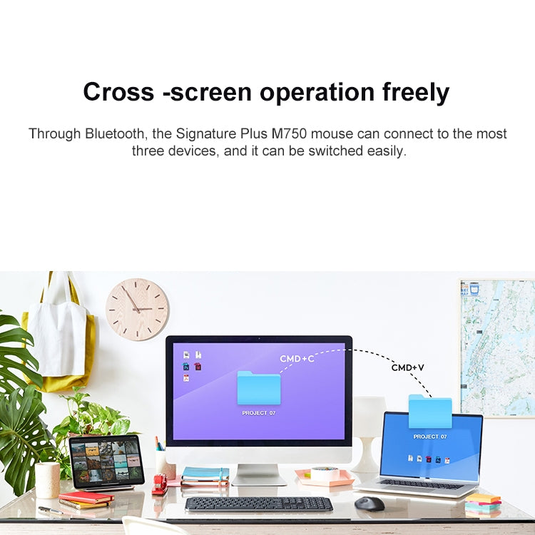 Logitech M750L 2000DPI 2.4GHz Wireless Bluetooth Dual Mode Mouse (Black) - free shipping - PMC Jewellery - Order now!