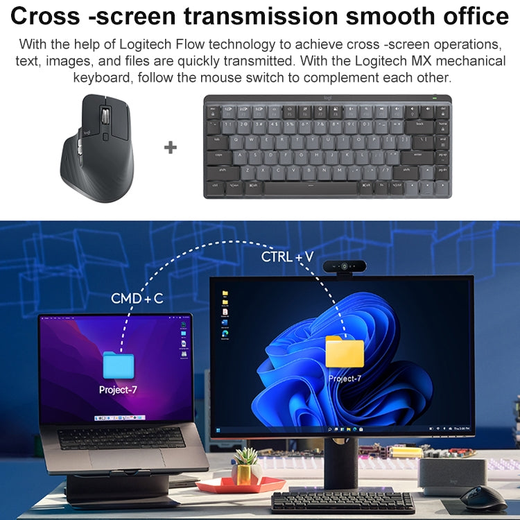 Logitech MX Master 3s 8000DPI 2.4GHz Ergonomic Wireless Bluetooth Dual Mode Mouse (Black) - free shipping - PMC Jewellery - Order now!