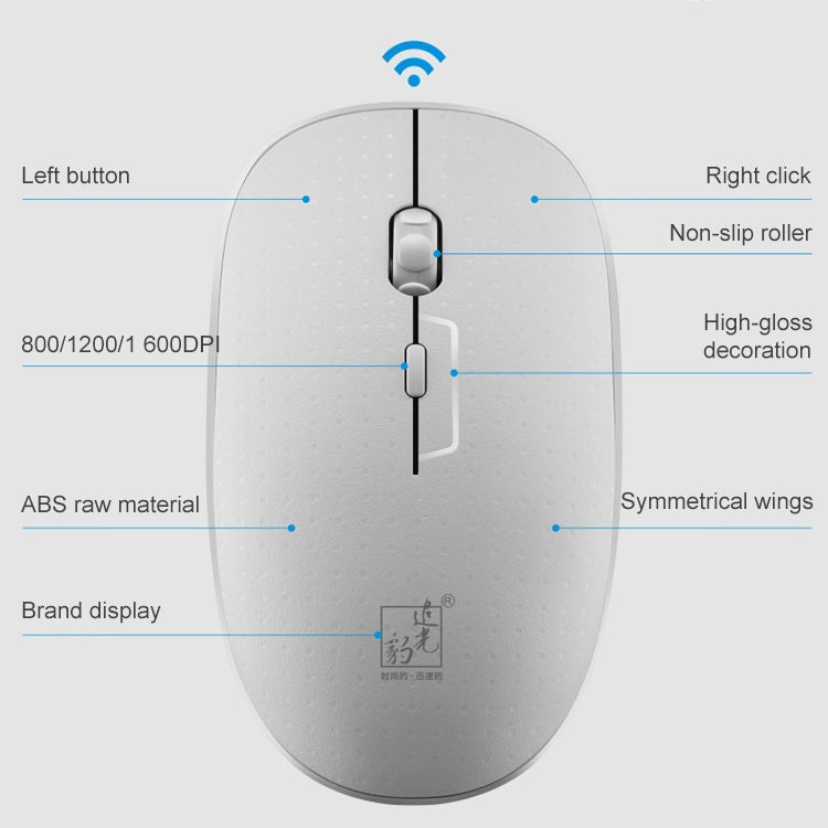 ZGB 8810 Mute Wireless Keyboard + Mouse Set (White) - Wireless Keyboard by Chasing Leopard | Online Shopping South Africa | PMC Jewellery | Buy Now Pay Later Mobicred