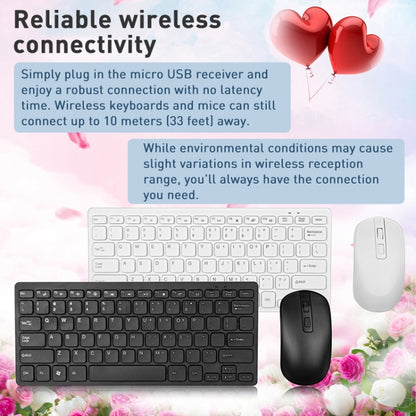 MC Saite K05 Wireless Mouse + Keyboard Set (White) - Wireless Keyboard by MC Saite | Online Shopping South Africa | PMC Jewellery | Buy Now Pay Later Mobicred