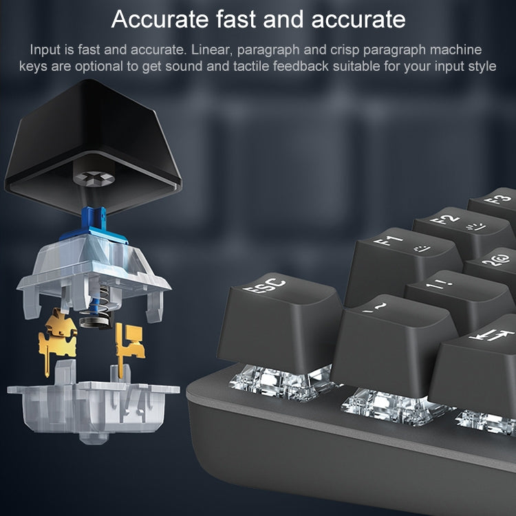 Logitech K835 Mini Mechanical Wired Keyboard, Green Shaft (White) - free shipping - PMC Jewellery - Order now!