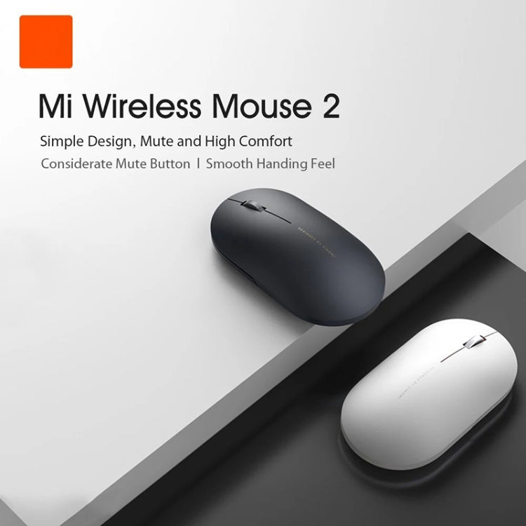 Original Xiaomi 2.4GHz 125HZ 1000DPI Rechargeable Ultra-thin Computer Mouse 2(White) - Wireless Mice by Xiaomi | Online Shopping South Africa | PMC Jewellery | Buy Now Pay Later Mobicred