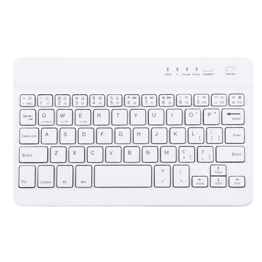 Portable Bluetooth Wireless Keyboard, Compatible with 10 inch Tablets with Bluetooth Functions (White) - Universal Keyboard by PMC Jewellery | Online Shopping South Africa | PMC Jewellery