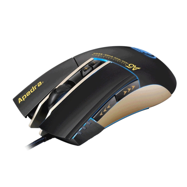 Apedra iMICE A5 High Precision Gaming Mouse LED four color controlled breathing light USB 7 Buttons 3200 DPI Wired Optical Gaming Mouse for Computer PC Laptop(Black) - Wired Mice by iMICE | Online Shopping South Africa | PMC TechLife | Buy Now Pay Later Mobicred