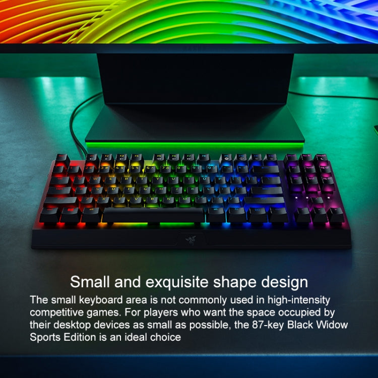 Razer BlackWidow V3 Tenkeyless RGB Lighting Wired Mechanical Keyboard, Competitive Version (Green Shaft) - Wired Keyboard by Razer | Online Shopping South Africa | PMC Jewellery | Buy Now Pay Later Mobicred