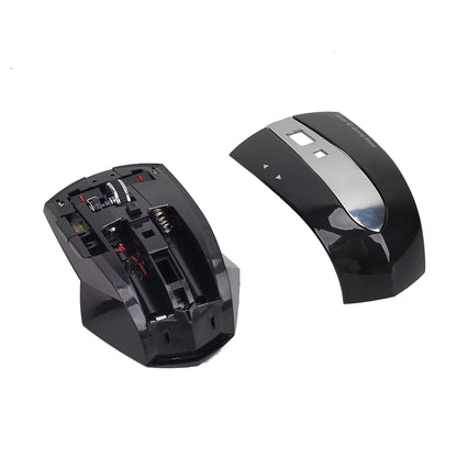 MZ-011 2.4GHz 1600DPI Wireless Rechargeable Optical Mouse with HUB Function(Black Silver) - Wireless Mice by PMC Jewellery | Online Shopping South Africa | PMC Jewellery | Buy Now Pay Later Mobicred