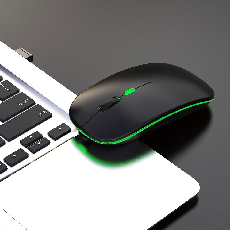 HXSJ M40 4 Key 2.4G Colorful Wireless Silent Mouse (Black) - Wireless Mice by HXSJ | Online Shopping South Africa | PMC TechLife | Buy Now Pay Later Mobicred