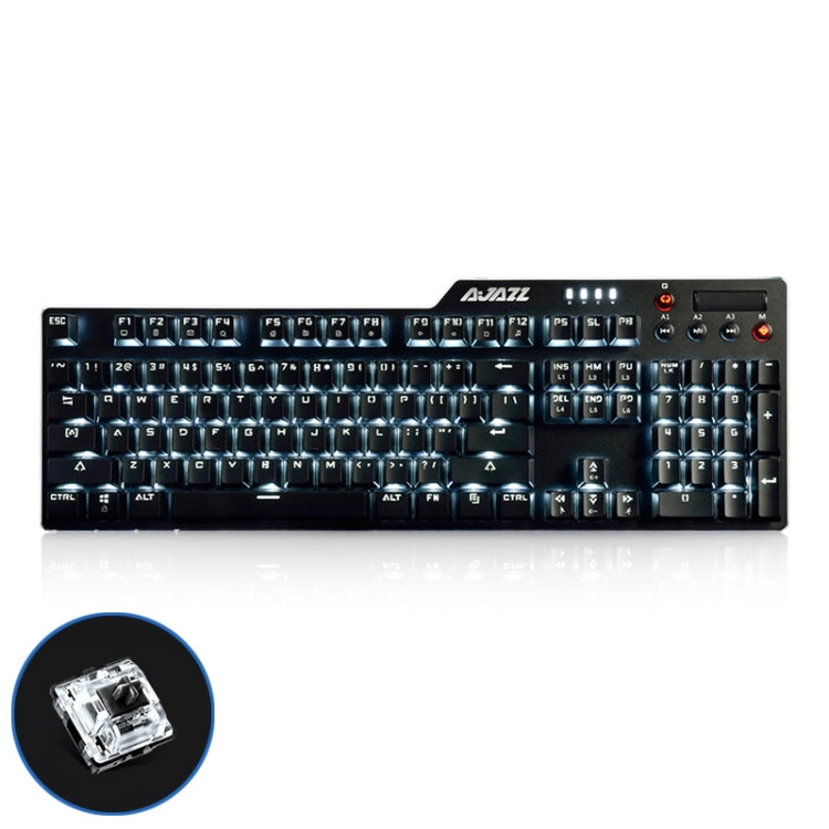 Ajazz AK35I Multimedia Knob Gaming Backlight Alloy Machinery Keyboard (Black Axis) - Wired Keyboard by Ajazz | Online Shopping South Africa | PMC Jewellery | Buy Now Pay Later Mobicred