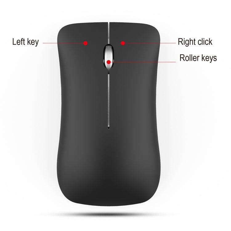 HXSJ T23 Bluetooth + 2.4GHz Wireless Dual Modes 4-Keys 1600 DPI Adjustable Ergonomics Optical Mouse - free shipping - PMC Jewellery - Order now!