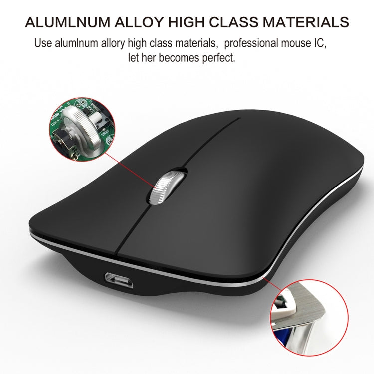 HXSJ T23 Bluetooth + 2.4GHz Wireless Dual Modes 4-Keys 1600 DPI Adjustable Ergonomics Optical Mouse - free shipping - PMC Jewellery - Order now!