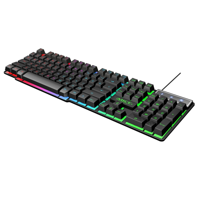 iMICE AK-600 Wired USB Floating Keycap Characters Glow Backlit Gaming Keyboard(Black) - Wired Keyboard by iMICE | Online Shopping South Africa | PMC Jewellery | Buy Now Pay Later Mobicred