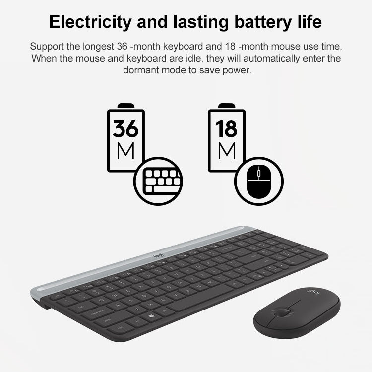 Logitech MK470 Wireless Silence Keyboard Mouse Set (Black) - free shipping - PMC Jewellery - Order now!