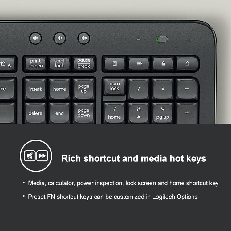 Logitech MK545 Wireless Keyboard Mouse Set - Wireless Keyboard by Logitech | Online Shopping South Africa | PMC Jewellery | Buy Now Pay Later Mobicred