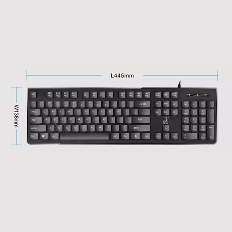 ZGB S500 Square Key USB Wired Computer Keyboard(White) - Wired Keyboard by Chasing Leopard | Online Shopping South Africa | PMC TechLife | Buy Now Pay Later Mobicred