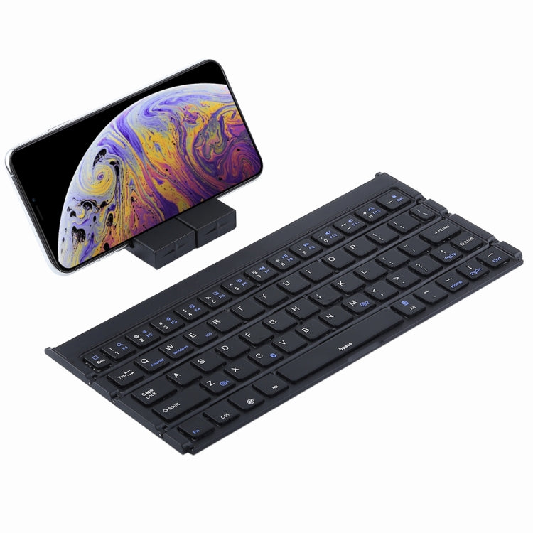 GK808 Ultra-thin Foldable Bluetooth V3.0 Keyboard, Built-in Holder, Support Android / iOS / Windows System(Black) - Wireless Keyboard by PMC Jewellery | Online Shopping South Africa | PMC Jewellery | Buy Now Pay Later Mobicred