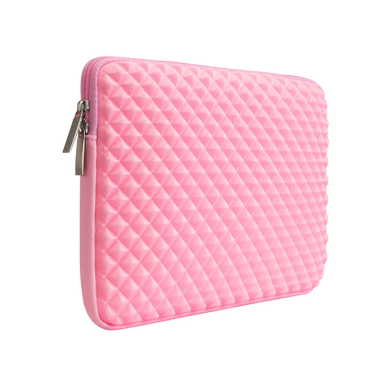 Diamond Texture Laptop Liner Bag, Size: 14-15.4 inch (Pink) - 15 inch by PMC Jewellery | Online Shopping South Africa | PMC Jewellery | Buy Now Pay Later Mobicred