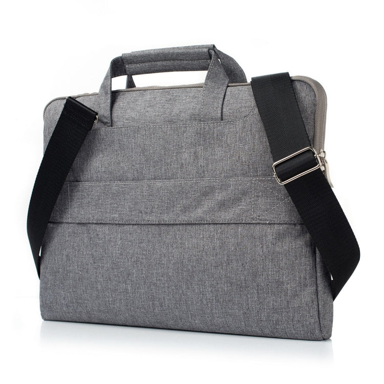 Portable One Shoulder Handheld Zipper Laptop Bag, For 11.6 inch and Below Macbook, Samsung, Lenovo, Sony, DELL Alienware, CHUWI, ASUS, HP (Grey) - 10 - 11 inch by PMC Jewellery | Online Shopping South Africa | PMC Jewellery | Buy Now Pay Later Mobicred