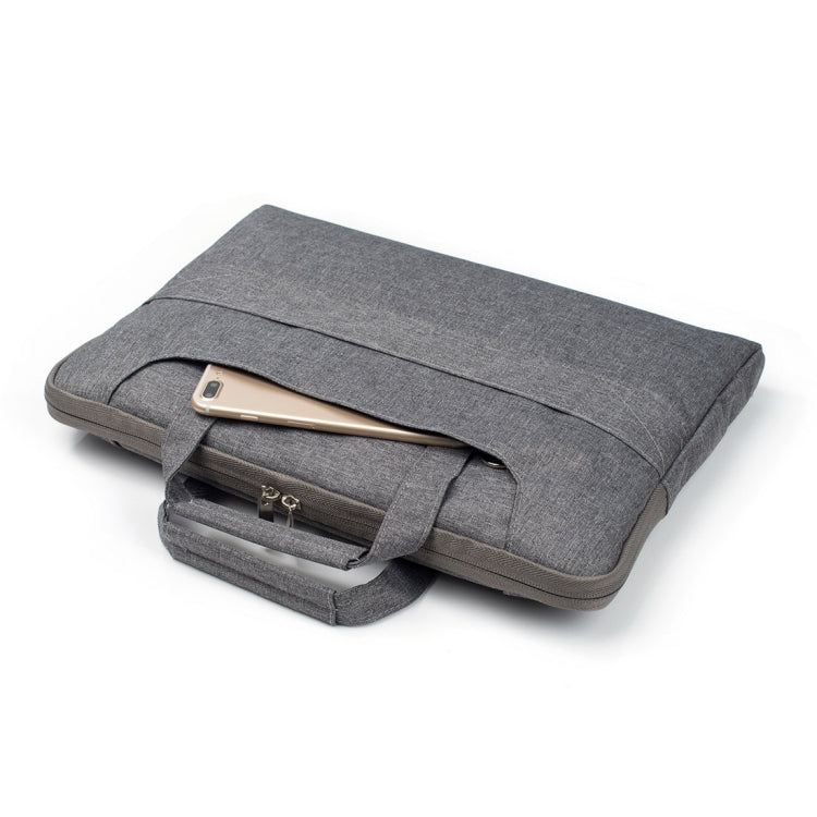 Portable One Shoulder Handheld Zipper Laptop Bag, For 11.6 inch and Below Macbook, Samsung, Lenovo, Sony, DELL Alienware, CHUWI, ASUS, HP (Grey) - 10 - 11 inch by PMC Jewellery | Online Shopping South Africa | PMC Jewellery | Buy Now Pay Later Mobicred