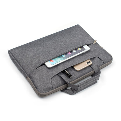 Portable One Shoulder Handheld Zipper Laptop Bag, For 11.6 inch and Below Macbook, Samsung, Lenovo, Sony, DELL Alienware, CHUWI, ASUS, HP (Grey) - 10 - 11 inch by PMC Jewellery | Online Shopping South Africa | PMC Jewellery | Buy Now Pay Later Mobicred