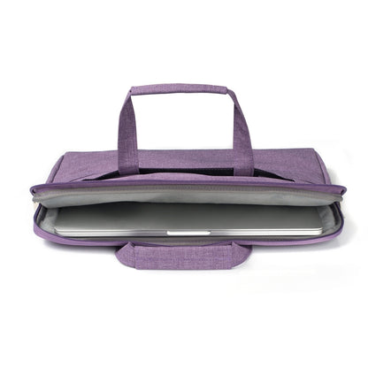 Portable One Shoulder Handheld Zipper Laptop Bag, For 13.3 inch and Below Macbook, Samsung, Lenovo, Sony, DELL Alienware, CHUWI, ASUS, HP (Purple) - 13.3 inch by PMC Jewellery | Online Shopping South Africa | PMC Jewellery | Buy Now Pay Later Mobicred