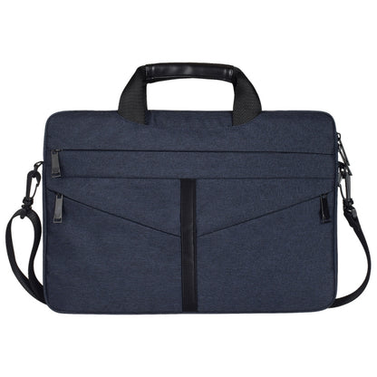 13.3 inch Breathable Wear-resistant Fashion Business Shoulder Handheld Zipper Laptop Bag with Shoulder Strap (Navy Blue) - 13.3 inch by PMC Jewellery | Online Shopping South Africa | PMC Jewellery | Buy Now Pay Later Mobicred