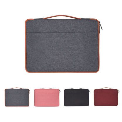 11.6 inch Fashion Casual Polyester + Nylon Laptop Handbag Briefcase Notebook Cover Case, For Macbook, Samsung, Lenovo, Xiaomi, Sony, DELL, CHUWI, ASUS, HP(Grey) - Other by PMC Jewellery | Online Shopping South Africa | PMC Jewellery | Buy Now Pay Later Mobicred