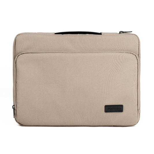 POFOKO Functional Wind Series E550 13.3 inch Portable Waterproof Wear-resistant Polyester Laptop Handbag(Khaki) - 13.3 inch by POFOKO | Online Shopping South Africa | PMC Jewellery | Buy Now Pay Later Mobicred