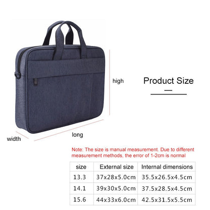 DJ03 Waterproof Anti-scratch Anti-theft One-shoulder Handbag for 15.6 inch Laptops, with Suitcase Belt(Navy Blue) - 15.6 - 17 inch by PMC Jewellery | Online Shopping South Africa | PMC Jewellery | Buy Now Pay Later Mobicred