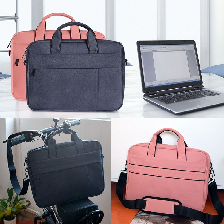 DJ03 Waterproof Anti-scratch Anti-theft One-shoulder Handbag for 15.6 inch Laptops, with Suitcase Belt(Navy Blue) - 15.6 - 17 inch by PMC Jewellery | Online Shopping South Africa | PMC Jewellery | Buy Now Pay Later Mobicred