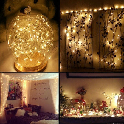 6 PCS Waterproof Warm White Light Copper Wire Starry String Light , 20 LEDs 2700-2900K Rope Fairy Light For Party / Holiday, Length: 2m, DC 6V - Holiday Lights by PMC Jewellery | Online Shopping South Africa | PMC Jewellery | Buy Now Pay Later Mobicred