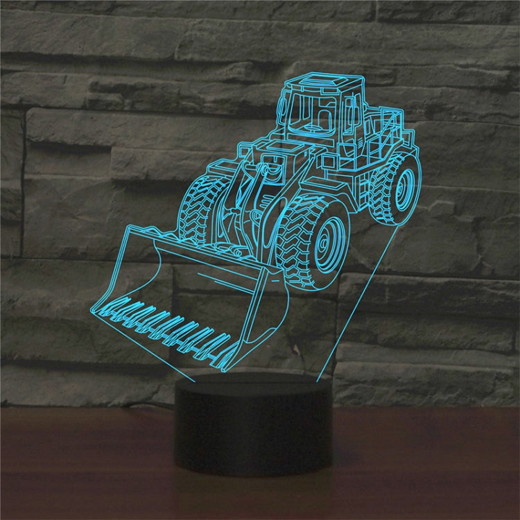 Excavator Shape 3D Colorful LED Vision Light Table Lamp, Crack Remote Control Version - Novelty Lighting by PMC TechLife | Online Shopping South Africa | PMC TechLife | Buy Now Pay Later Mobicred