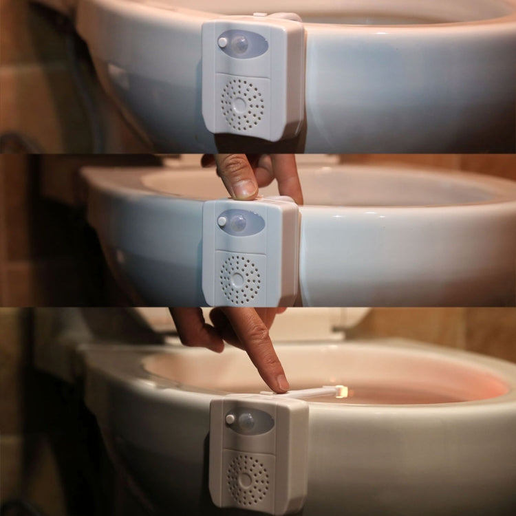 16-colors PIR Motion Sensor + Light Sensor UV Sterilization Aromatherapy LED Light, Home Toilet Bathroom Seat Night Light, DC 5V - Sensor LED Lights by PMC TechLife | Online Shopping South Africa | PMC TechLife | Buy Now Pay Later Mobicred