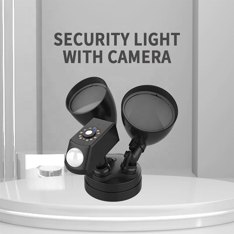 20W LED Smart Sensor Outdoor Floodlight with 1080P Security Camera, 3000K Warm Light (White) - free shipping - PMC Jewellery - Order now!