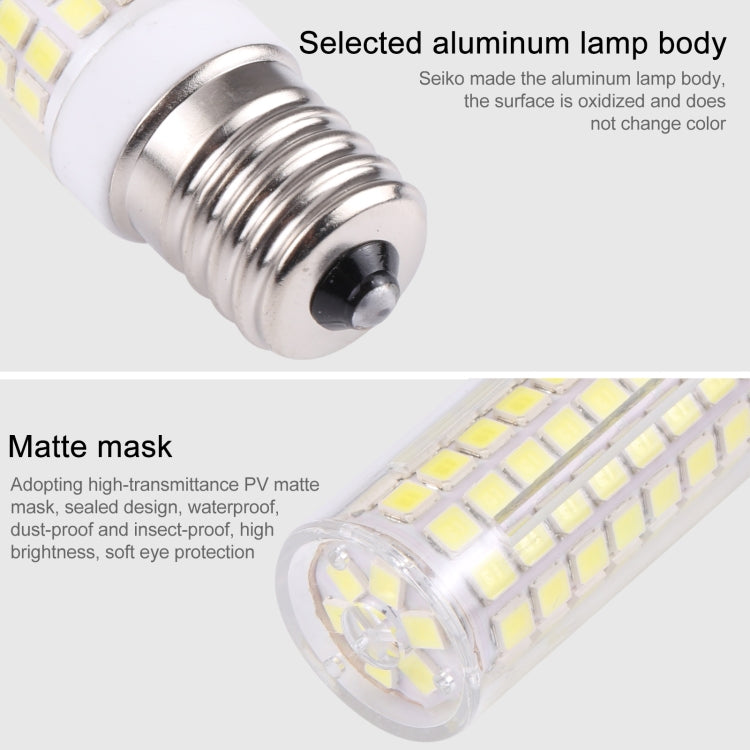 E17 102 LEDs SMD 2835 6000-6500K LED Corn Light, AC 110V(White Light) - LED Blubs & Tubes by PMC Jewellery | Online Shopping South Africa | PMC Jewellery