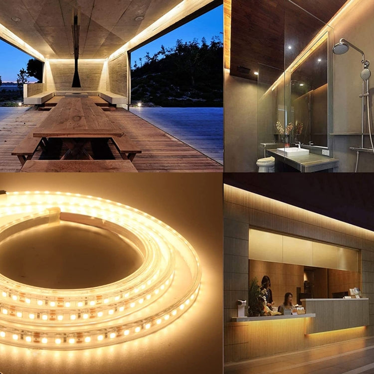 Bare Board 2835 SMD Dimmable White Light / Warm Light LED Rope Light, 60 LED/m, Length: 5m, 12V 2A 100-240V(AU Plug) - Bare Board Light by PMC TechLife | Online Shopping South Africa | PMC TechLife | Buy Now Pay Later Mobicred