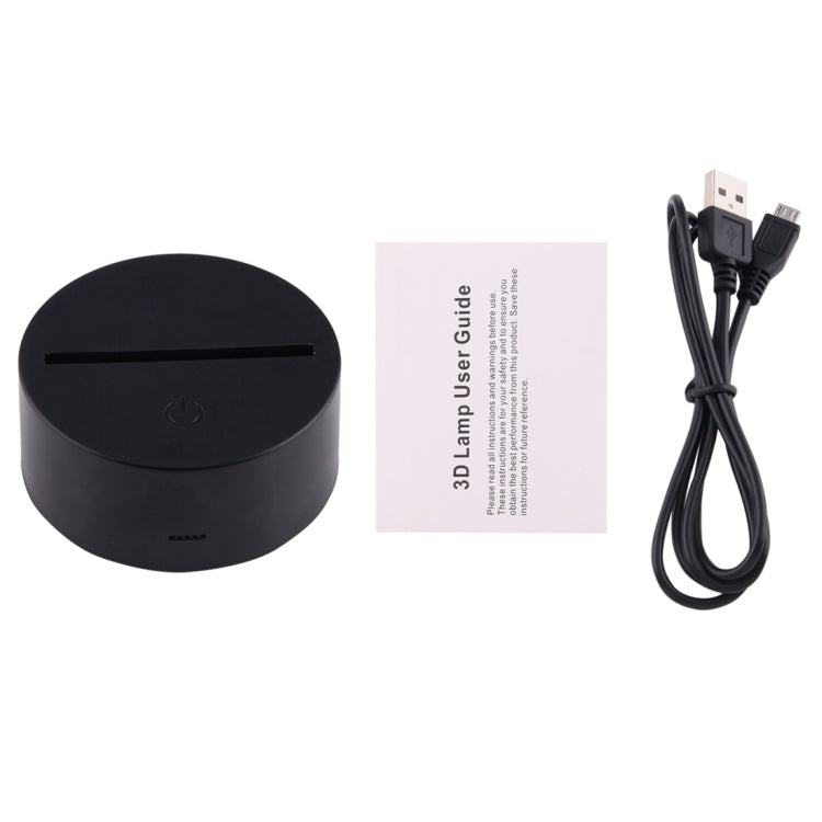 Car Style 3D Touch Switch Control LED Light , 7 Color Discoloration Creative Visual Stereo Lamp Desk Lamp Night Light - Novelty Lighting by PMC TechLife | Online Shopping South Africa | PMC TechLife | Buy Now Pay Later Mobicred